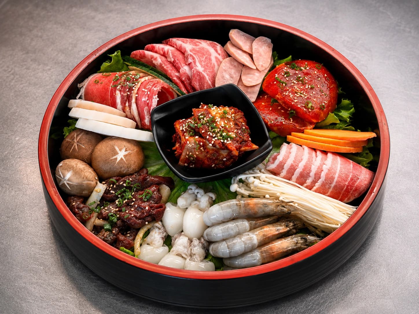 Grande seleção de churrasco coreano